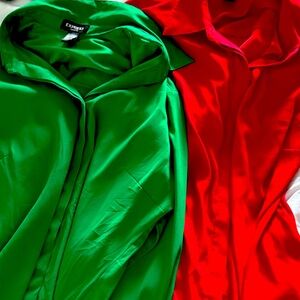 Express slim fit Portofino shirt Red